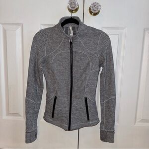 Lululemon Athletica herringbone zip up